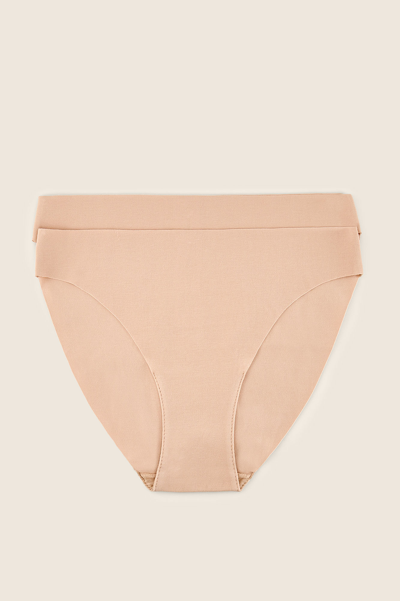 Pacote com 2 calcinhas de algodão - cor nude