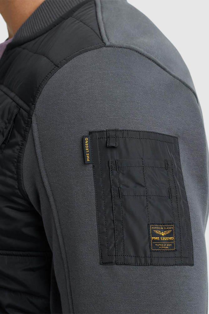 PME Legend  Zip Jacket Sweat Mixed Padded