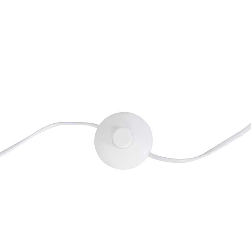Moderne vloerlamp goud velours kap zwart 50 cm - Editor