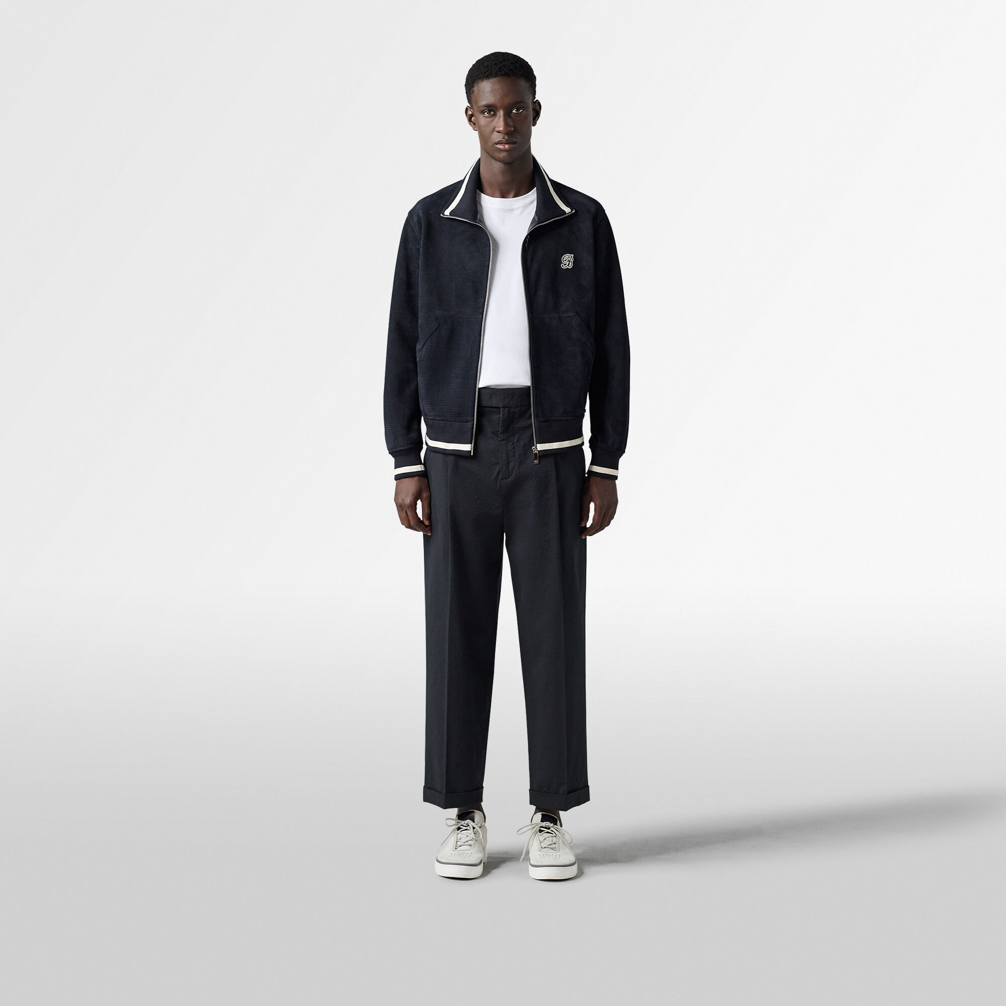 Blouson En Cuir Perfore