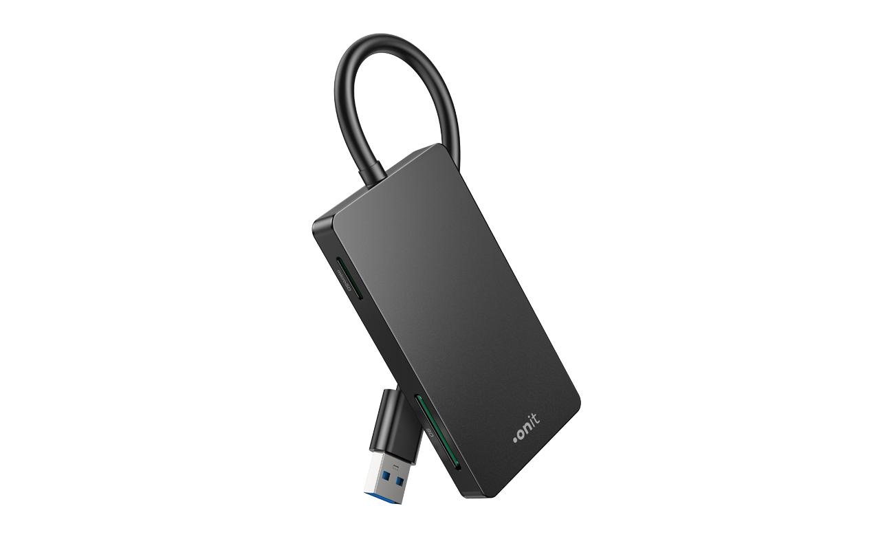 Card Reader Extern USB-A 3-in-1Speicherkartenleser mit drei Slots