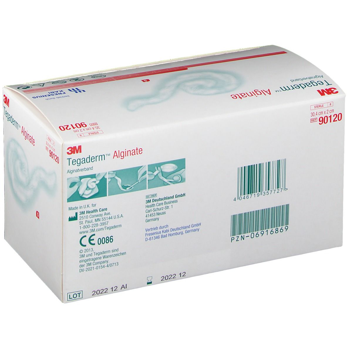 Tegaderm Alginate Tamponade 2 x 30,4 cm
