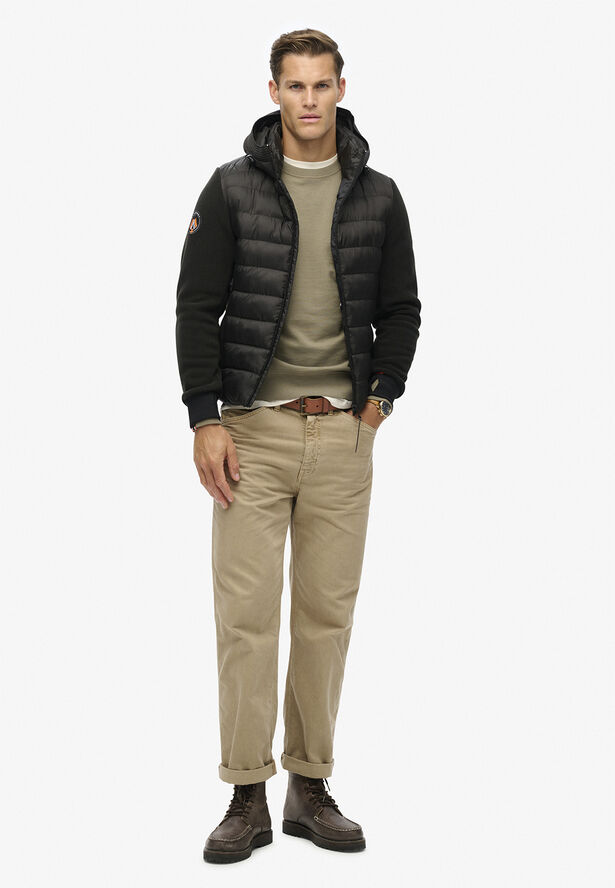 Superdry HOODED STORM FLEECE BOMBER Black