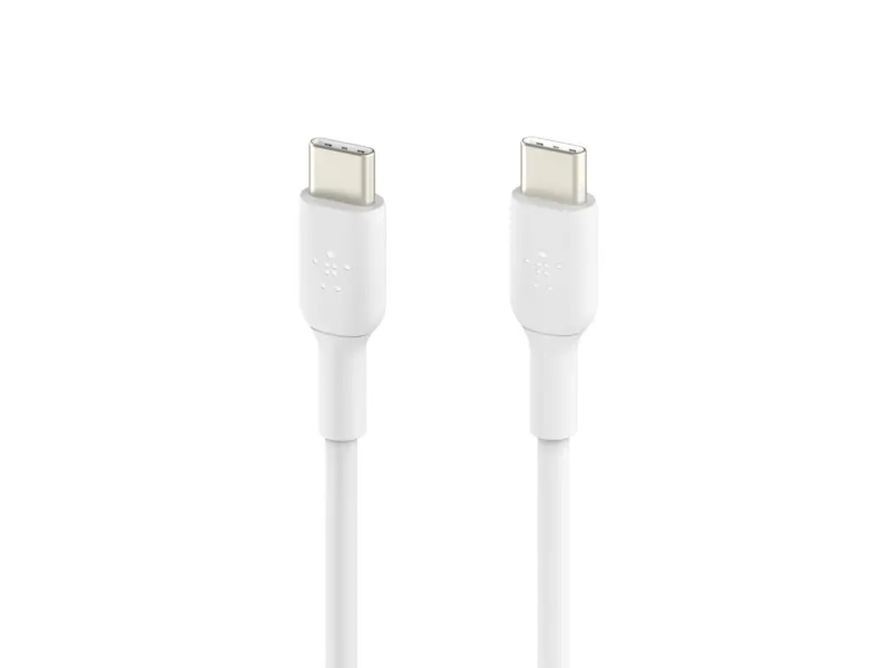 Belkin BoostCharge - USB-kabel - 24 pin USB-C (han) til 24 pin USB-C (han) - 2 m - hvid