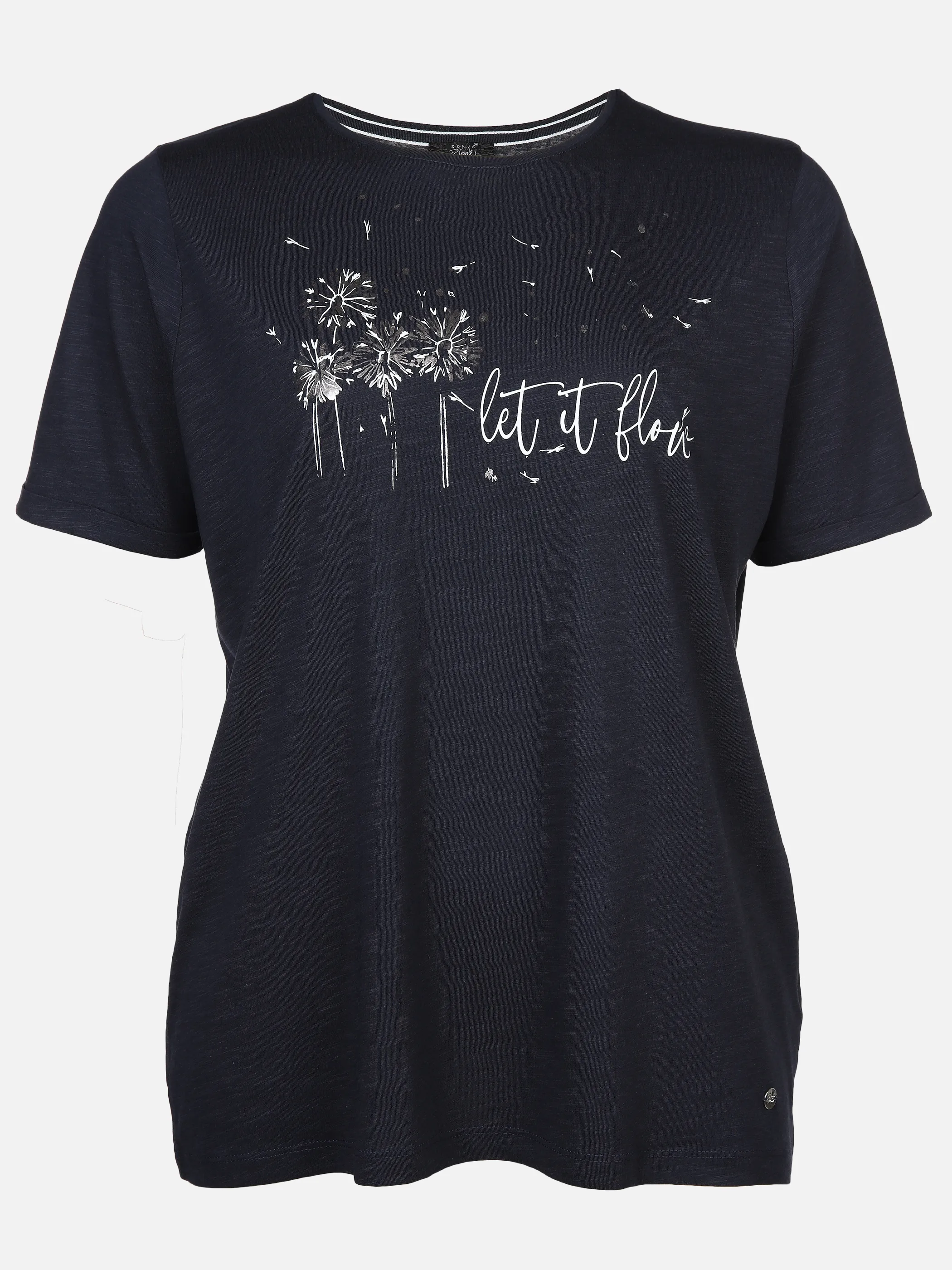 Große Größen T-Shirt mit Glitzerprint