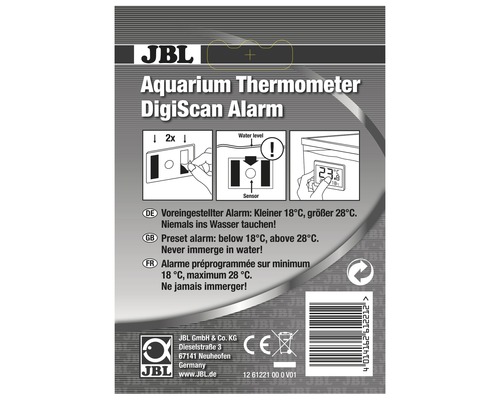 JBL Aquariumthermometer DigiScan Alarm
