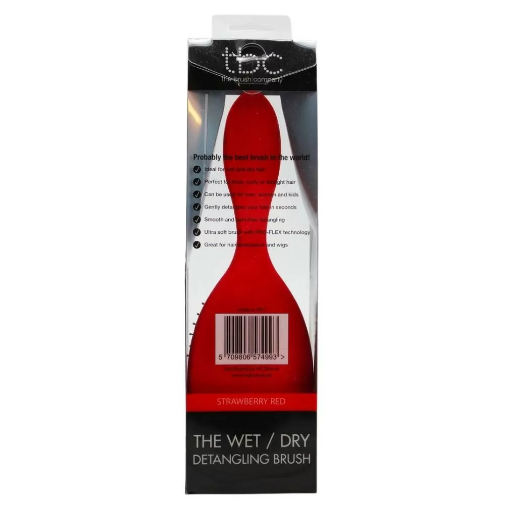 TBC The Wet/Dry Detangling Brush Strawberry Red - 1 stk.
