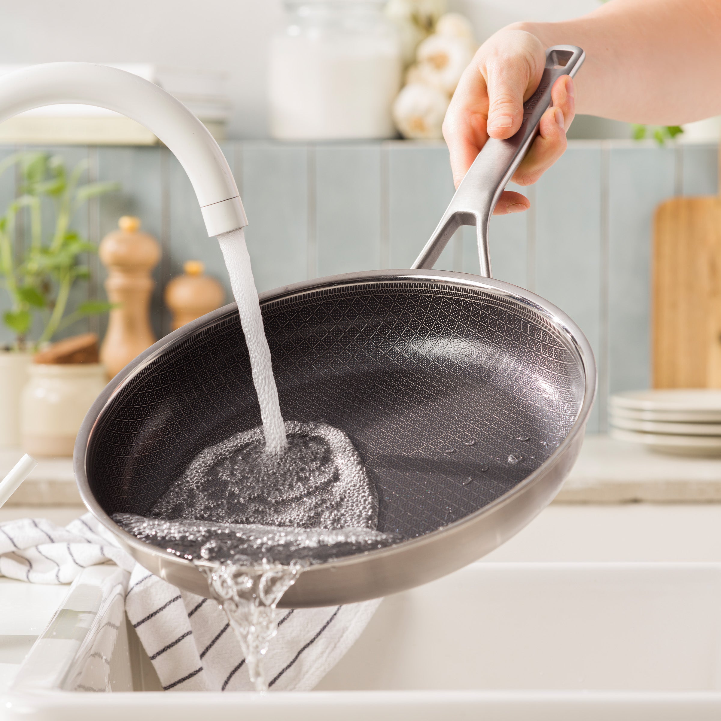 Durabond Hybride koekenpanset (24cm   28cm)   hapjespan met Gratis koo