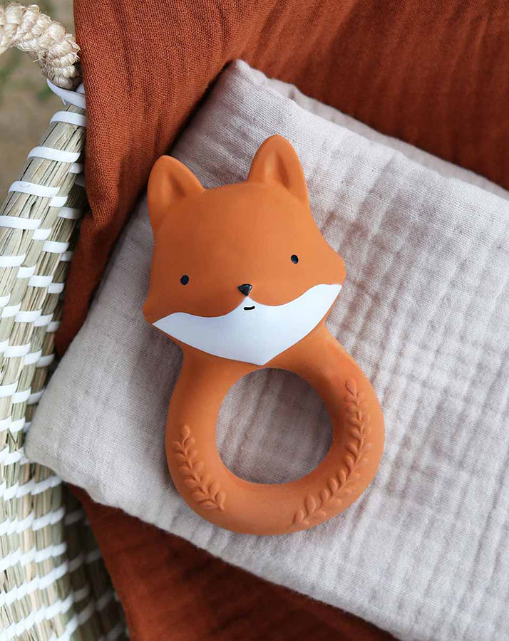 Beißring FOX in orangerot