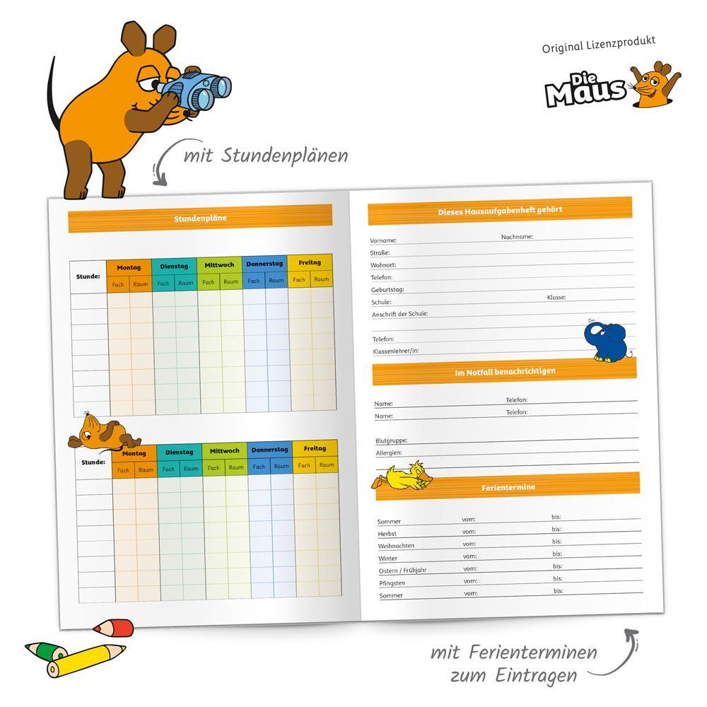 Trötsch Hausaufgabenheft Grundschule DIE MAUS