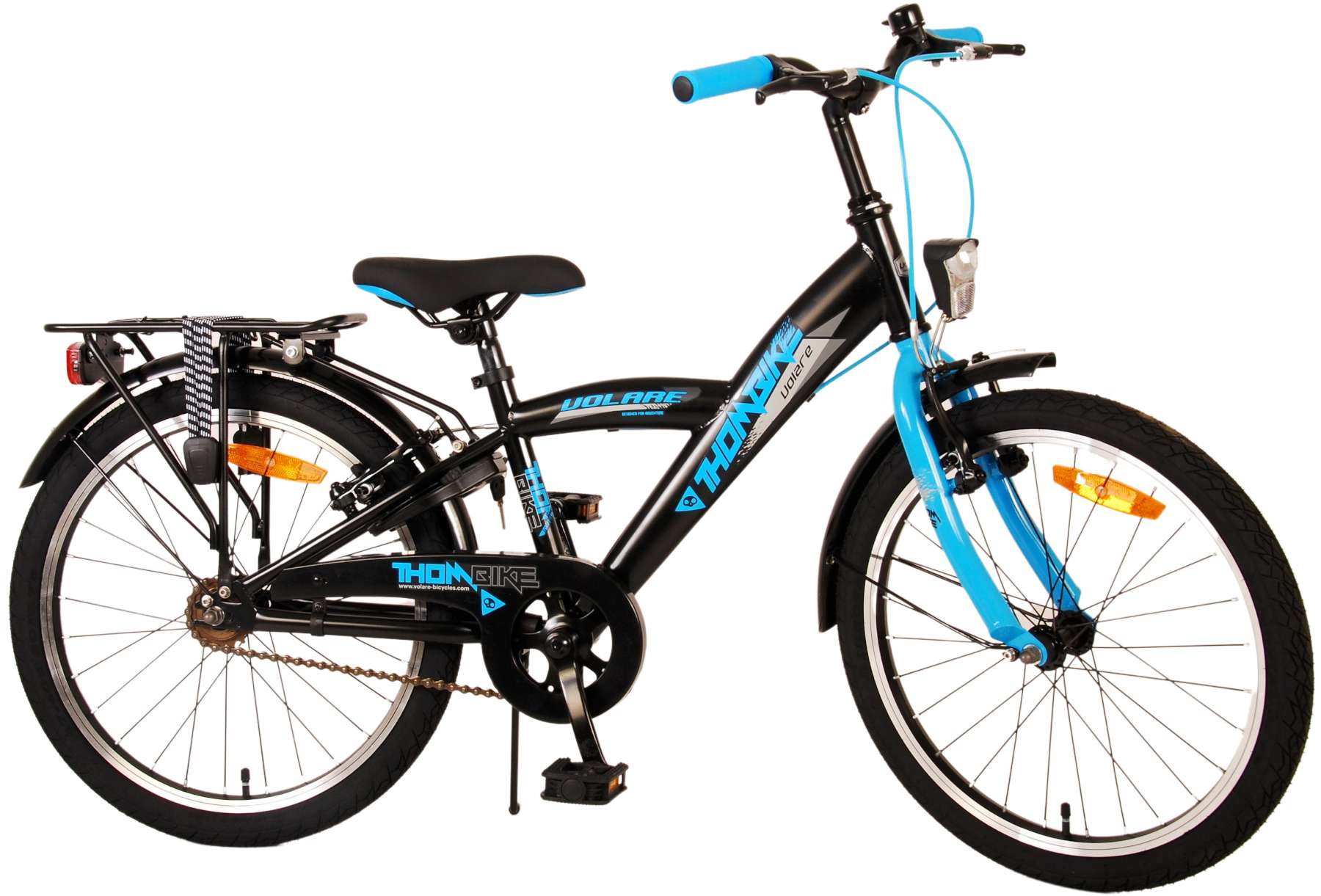TPFSports Thombike Kinderfahrrad - Jungen - 20 Zoll - Rücktritt + Handbremsen - Schwarz/Grün