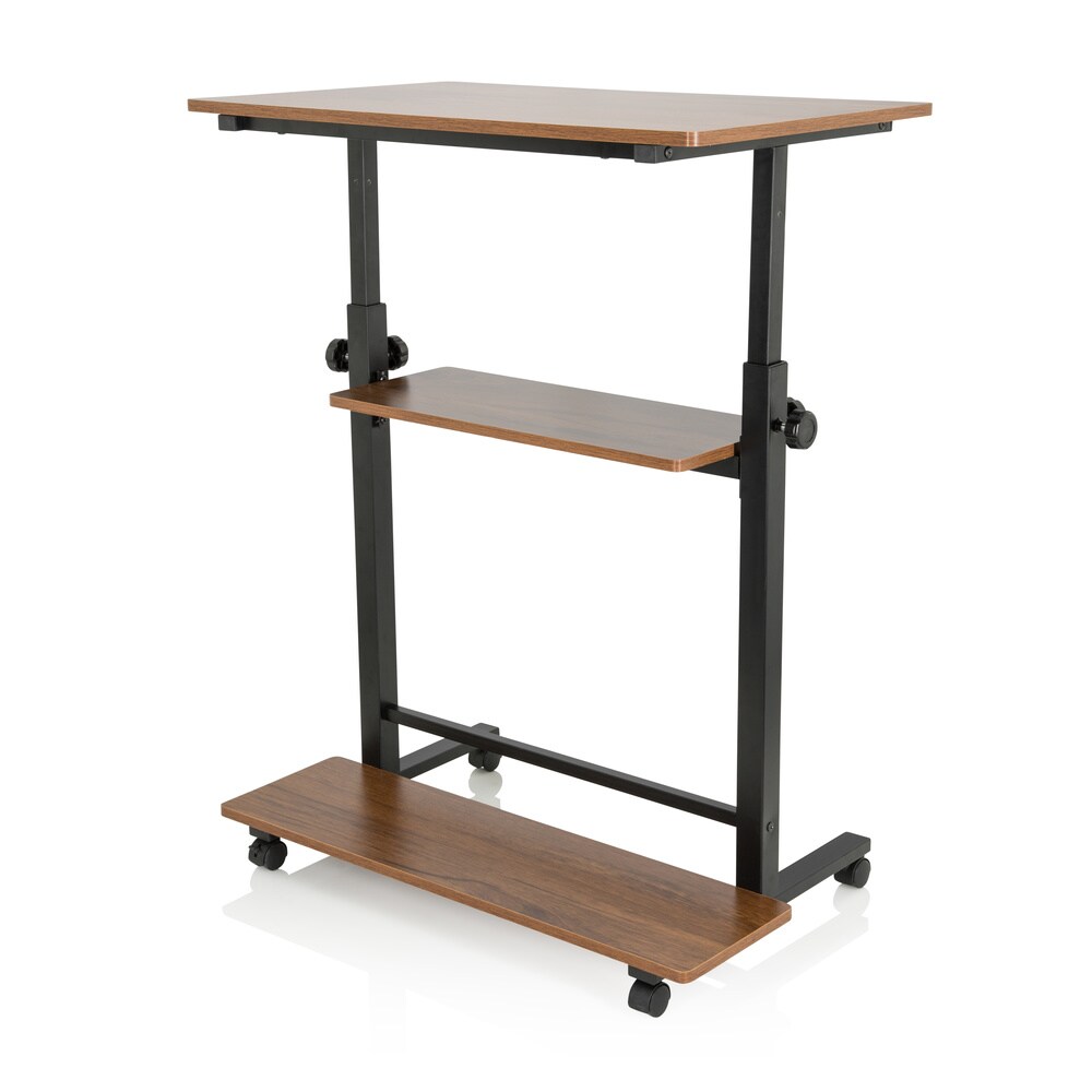Stehschreibtisch WORKSTATION II Melaminharzbeschichtete Spanplatte, Gestell pulverbeschichteter Stahl hjh OFFICE