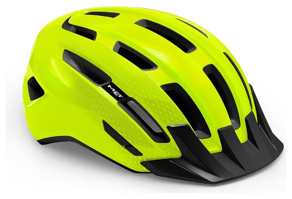 Casque Met Downtown Mips Jaune Fluo Brillant