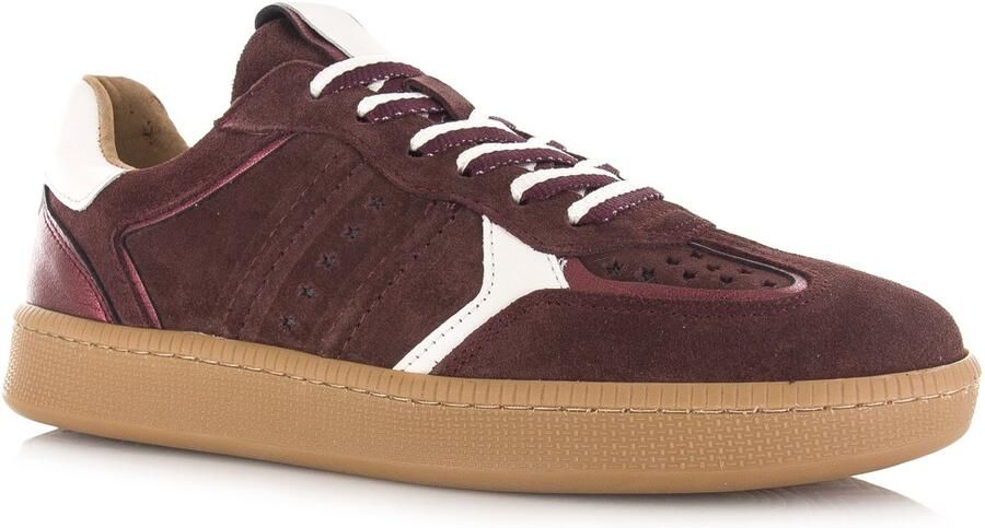 DWRS LABEL DWRS Mirabel bordeaux sneakers Suede Dames