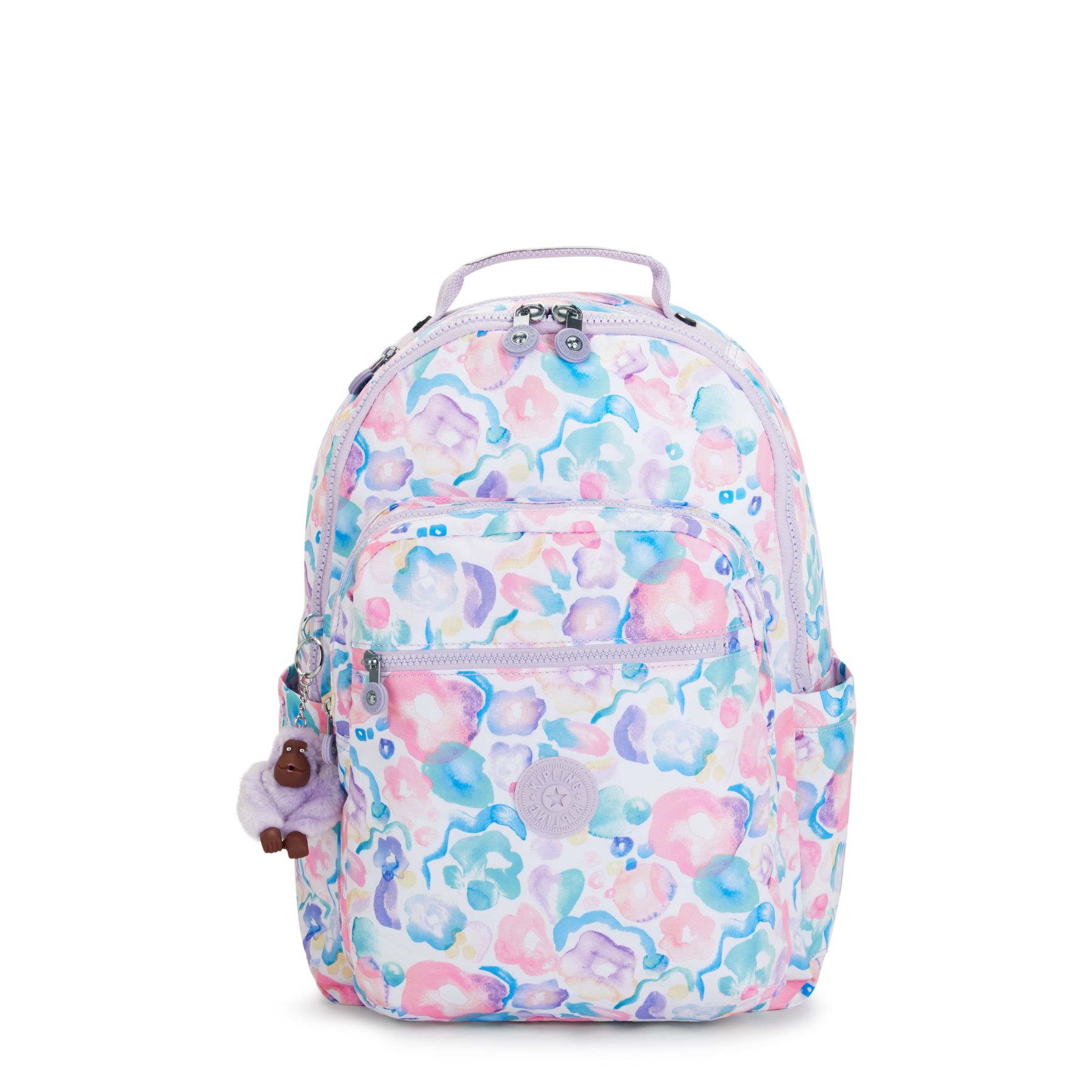 SEOUL Grand Sac à Dos Avec Protection Pour Ordinateur Portable - Aqua Flowers
