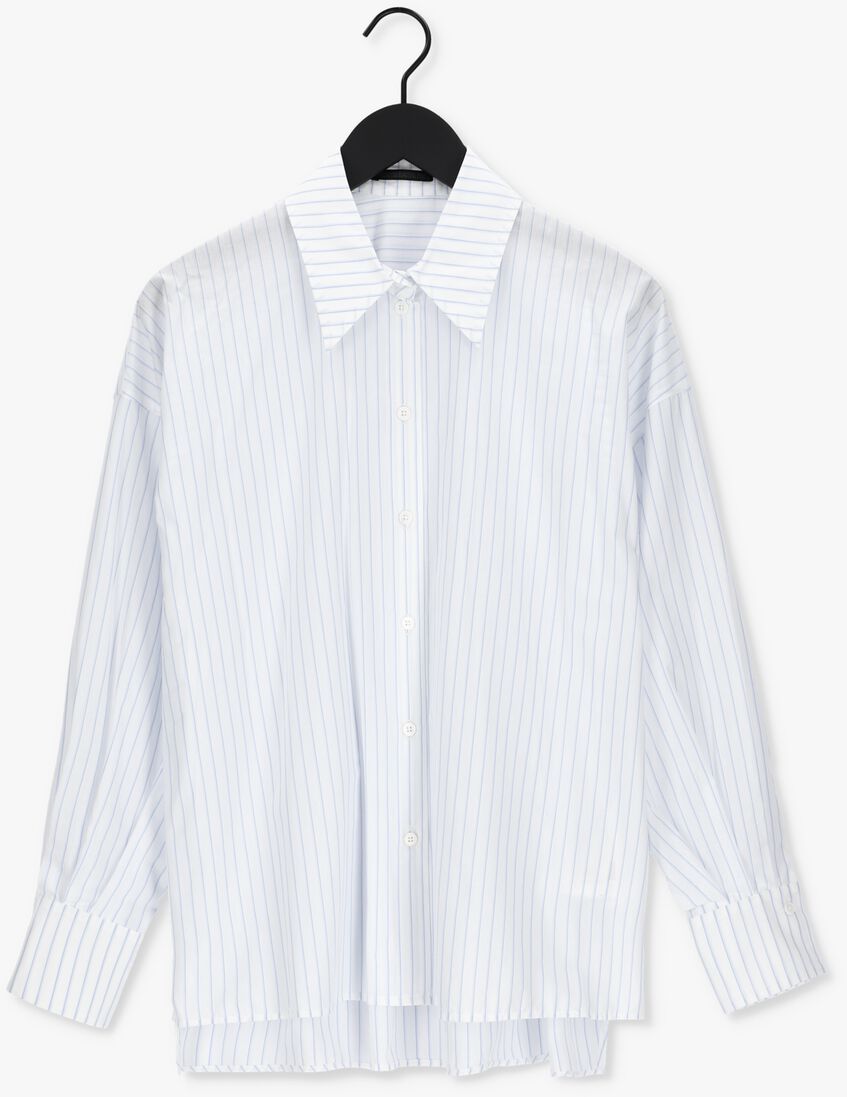 DRYKORN blauw/wit gestreepte drykorn blouse asami