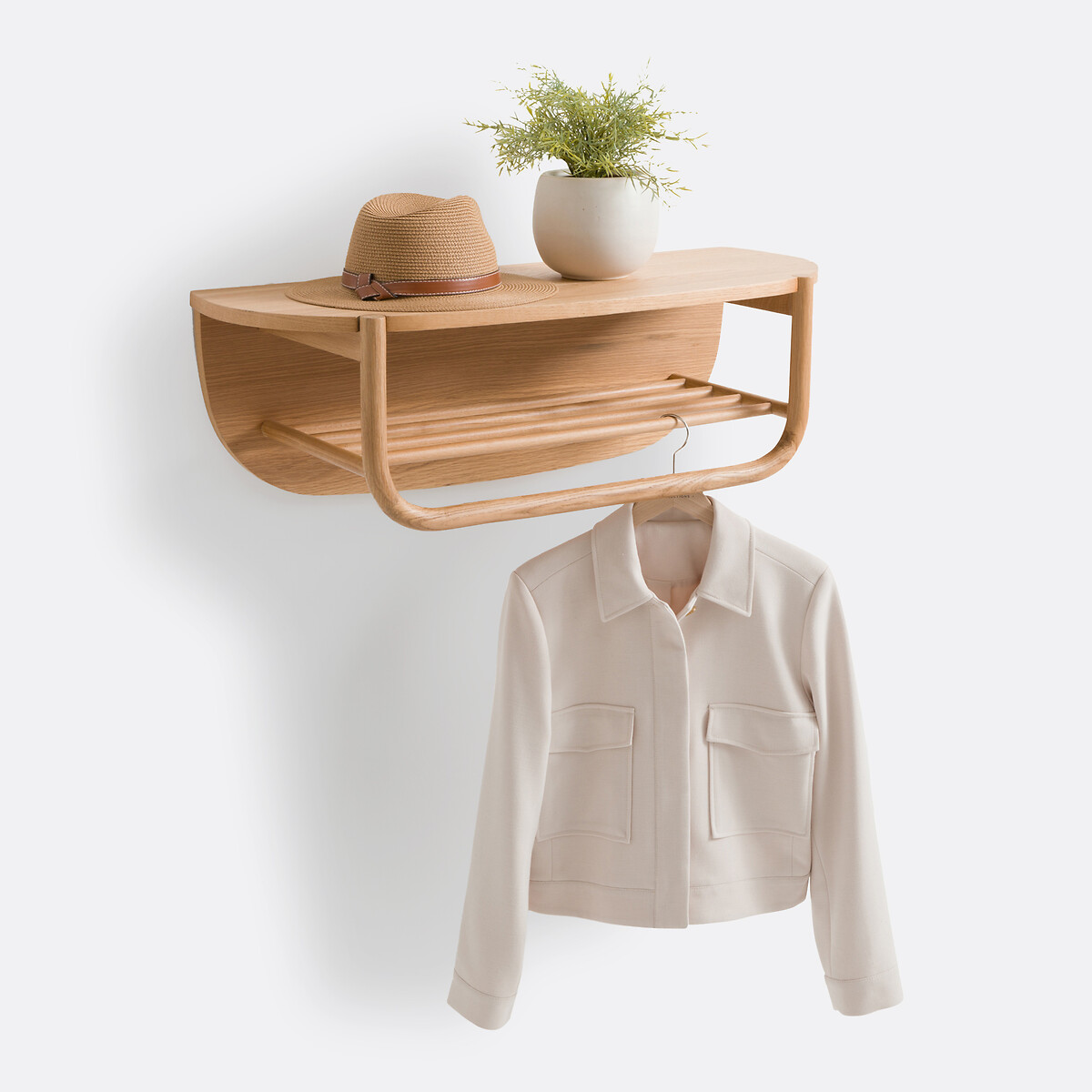 LA REDOUTE INTERIEURS<br>Rack de parede em carvalho, Jucca