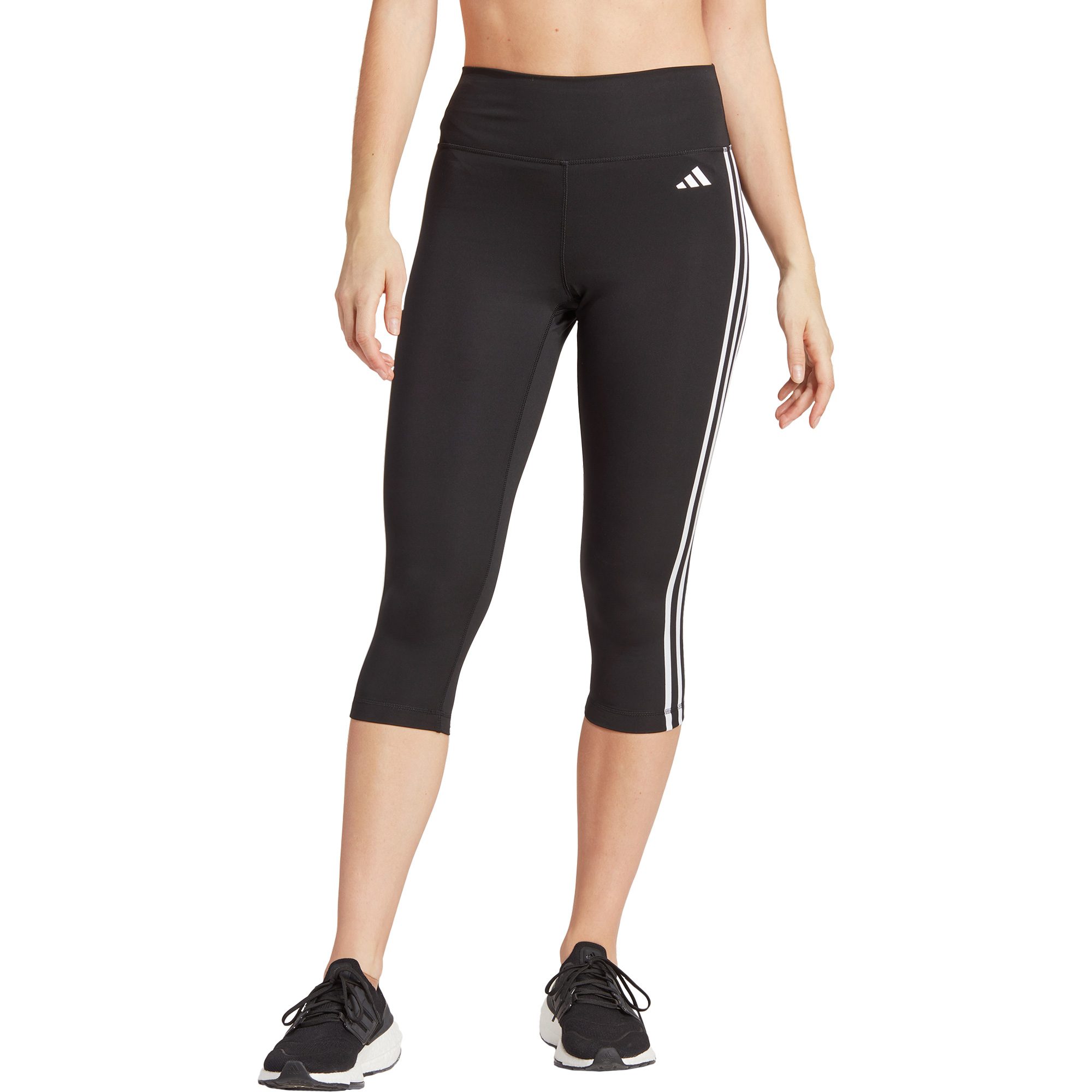 adidas Train Essentials 3-Streifen High-Waisted 3/4-Tights Damen schwarz