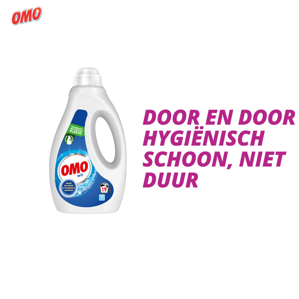 OMO Vloeibaar Wasmiddel Wit 19 Wasbeurten950 ml