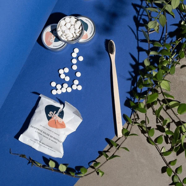 Sloe Pastilles Dentifrice à la Menthe avec étui - Boite en métal - 60 pastilles 60 pastilles