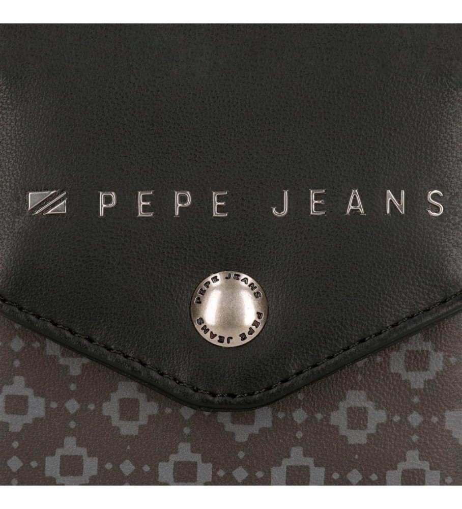 Carteira preta Bethany da Pepe Jeans