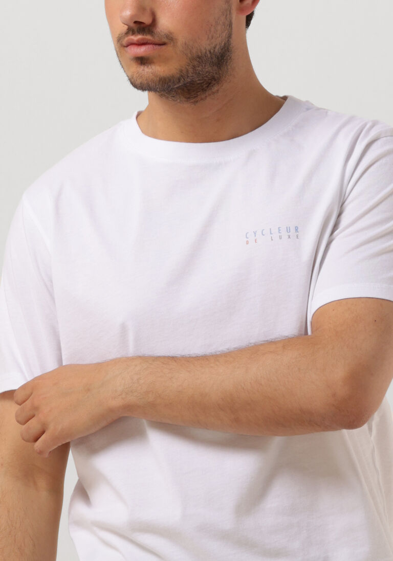 CYCLEUR DE LUXE witte cycleur de luxe t-shirt flagroads