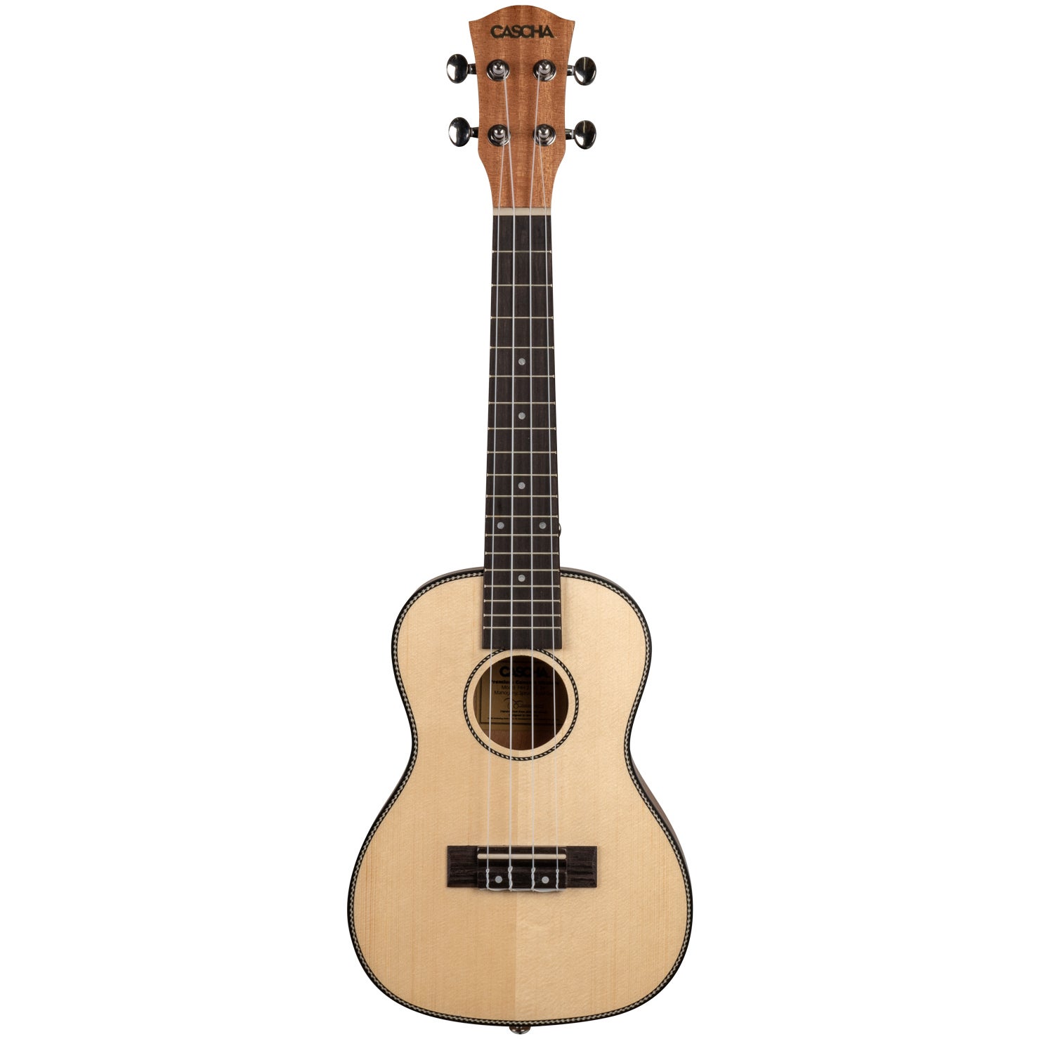 Cascha HH 2152 Mahogany concert ukelele starter set (4-talig)