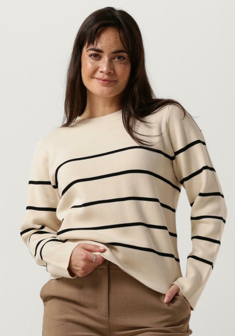 SELECTED FEMME beige selected femme trui slfliva ls knit o-neck