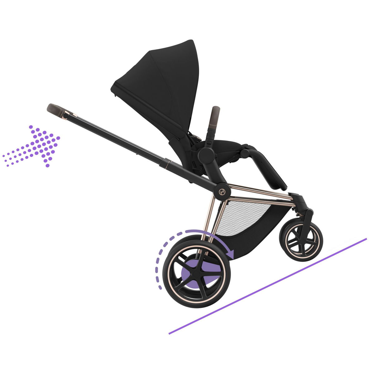 CYBEXCYBEX   ePriam 2.0 Rosegold Kinderwagen sepia black black