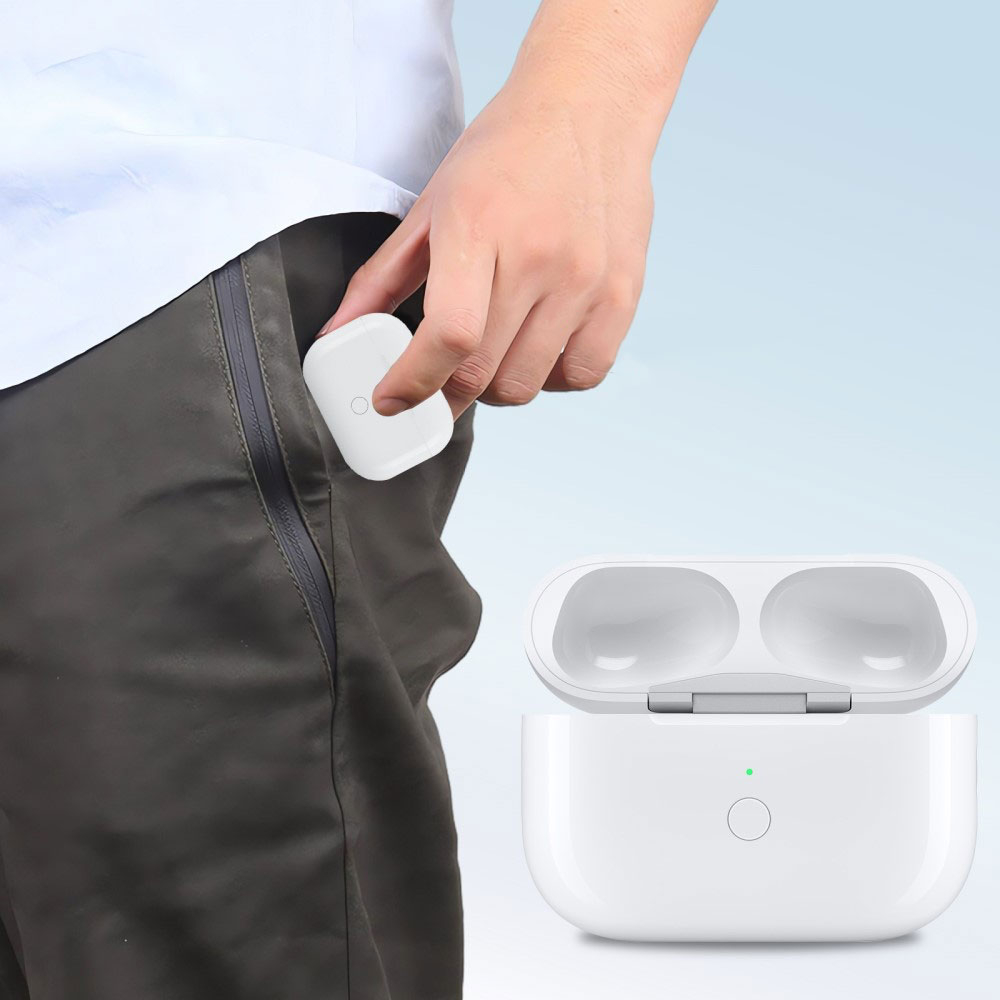 (680mAh) Lightning Ladecase für AirPods Pro (1. & 2. Generation) Kopfhörer - Weiss