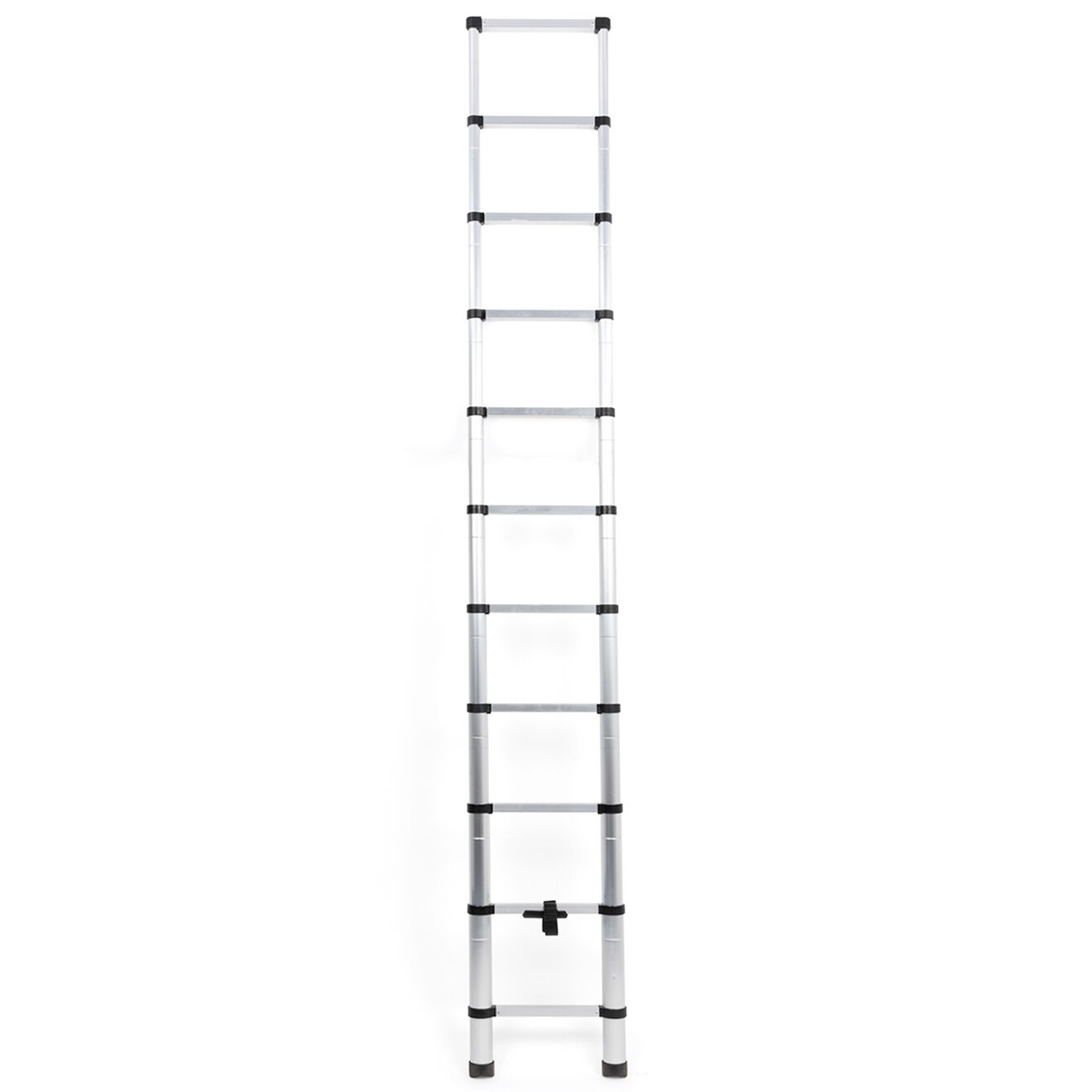 Pratik Garden Echelle télescopique en aluminium argentée - 48x8x77 cm