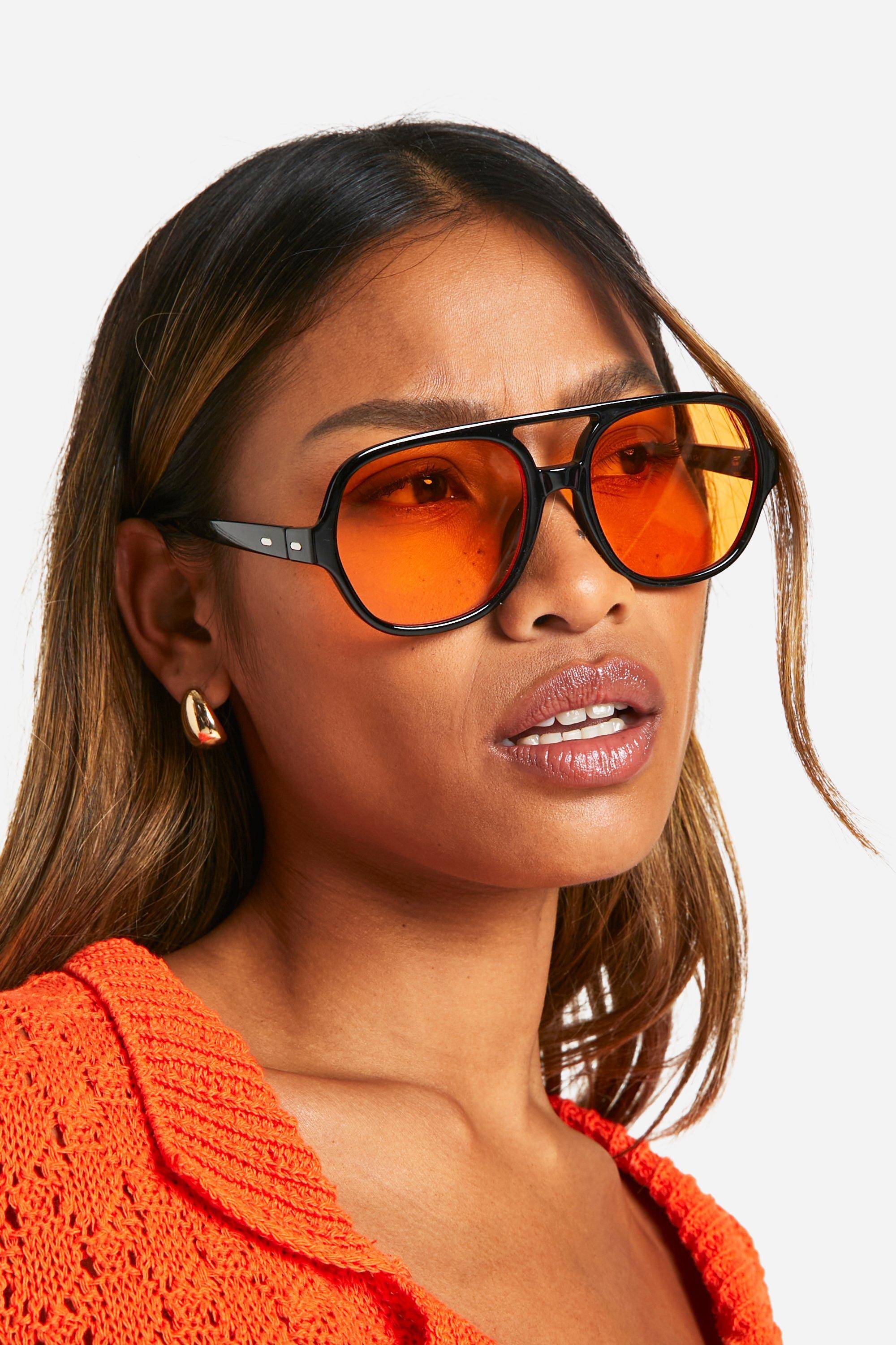 boohoo Lunettes de soleil aviateur à monture épaisse