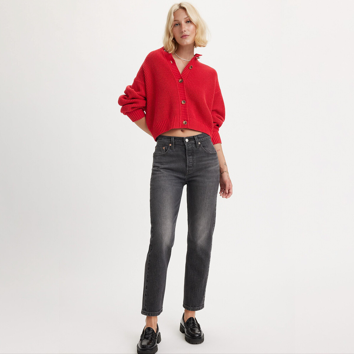 Calça Jeans 501® Cropped da Levi's