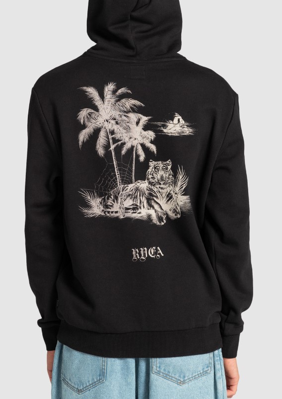 Rvca Beach Tiger Hood Black