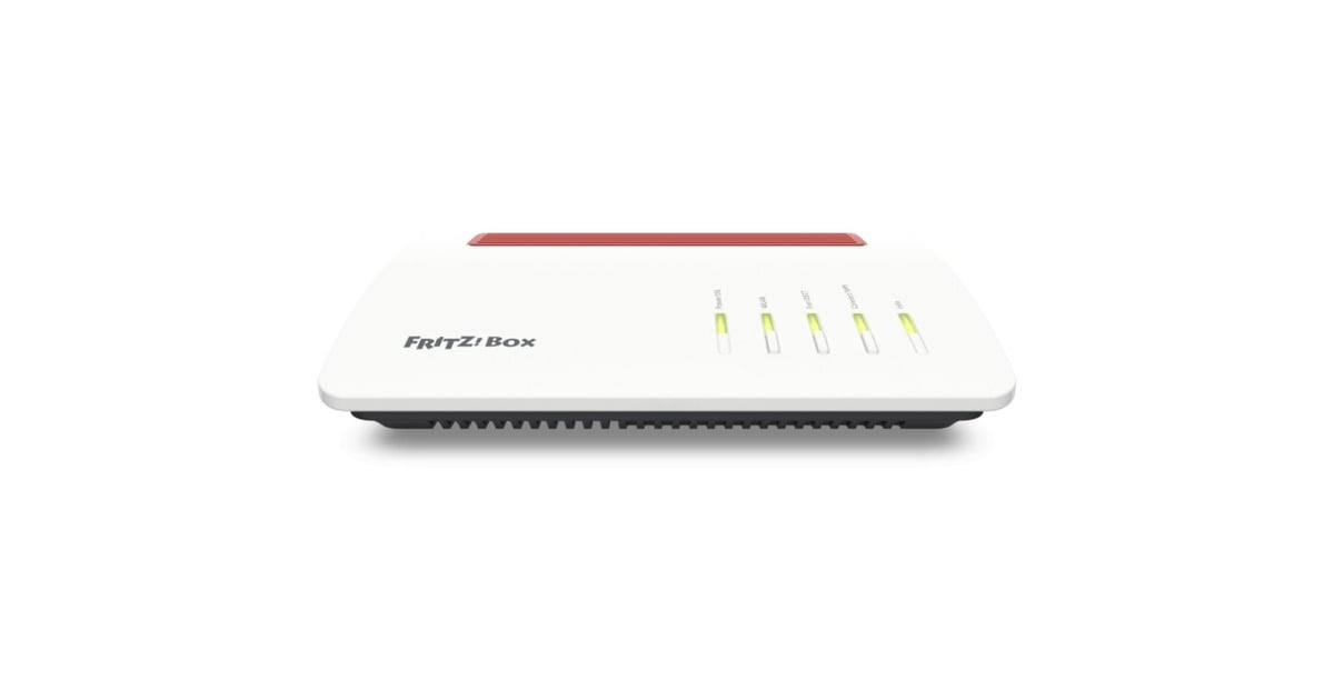 FRITZ!Box 7590 AX International router  (Wit/rood, Mesh Wi-Fi, VDSL, ADSL2+)