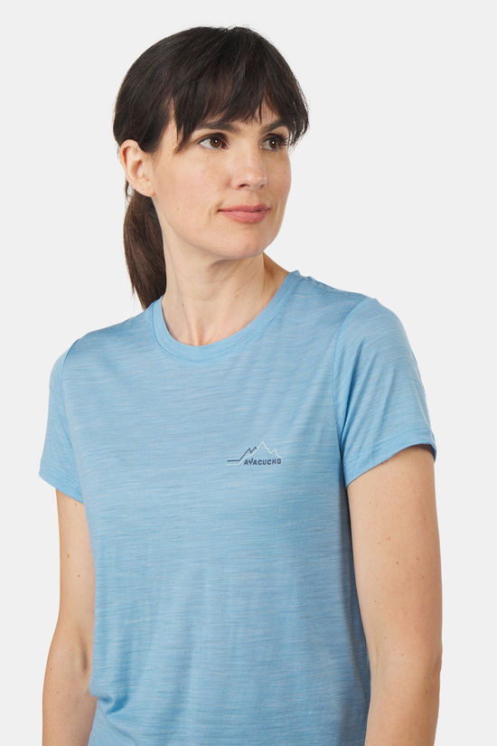 Ayacucho Ayacucho Ridge Trail Merino T-Shirt Print Dames