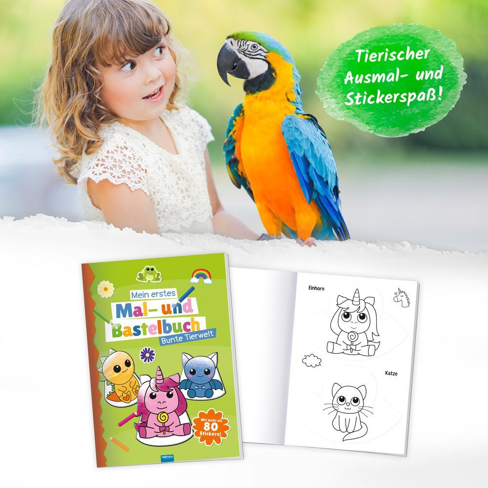 Trötsch Malbuch Bastelbuch Mein erstes Mal- und Bastelbuch Bunte Tierwelt