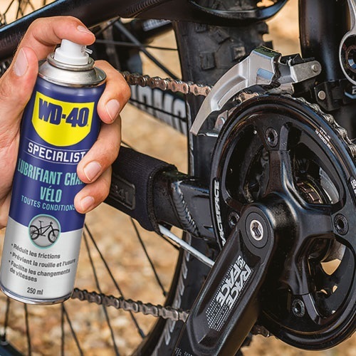 Lubrifiant Chaîne Vélo toutes Conditions WD-40 SPECIALIST - Aérosol de 250 ml