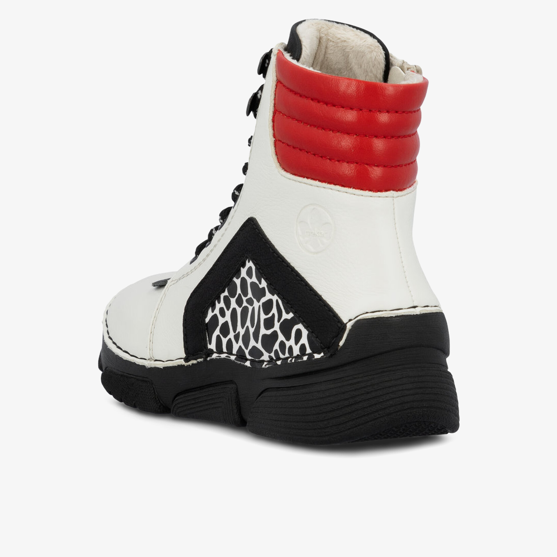 rieker Damen Schnürstiefeletten weiß