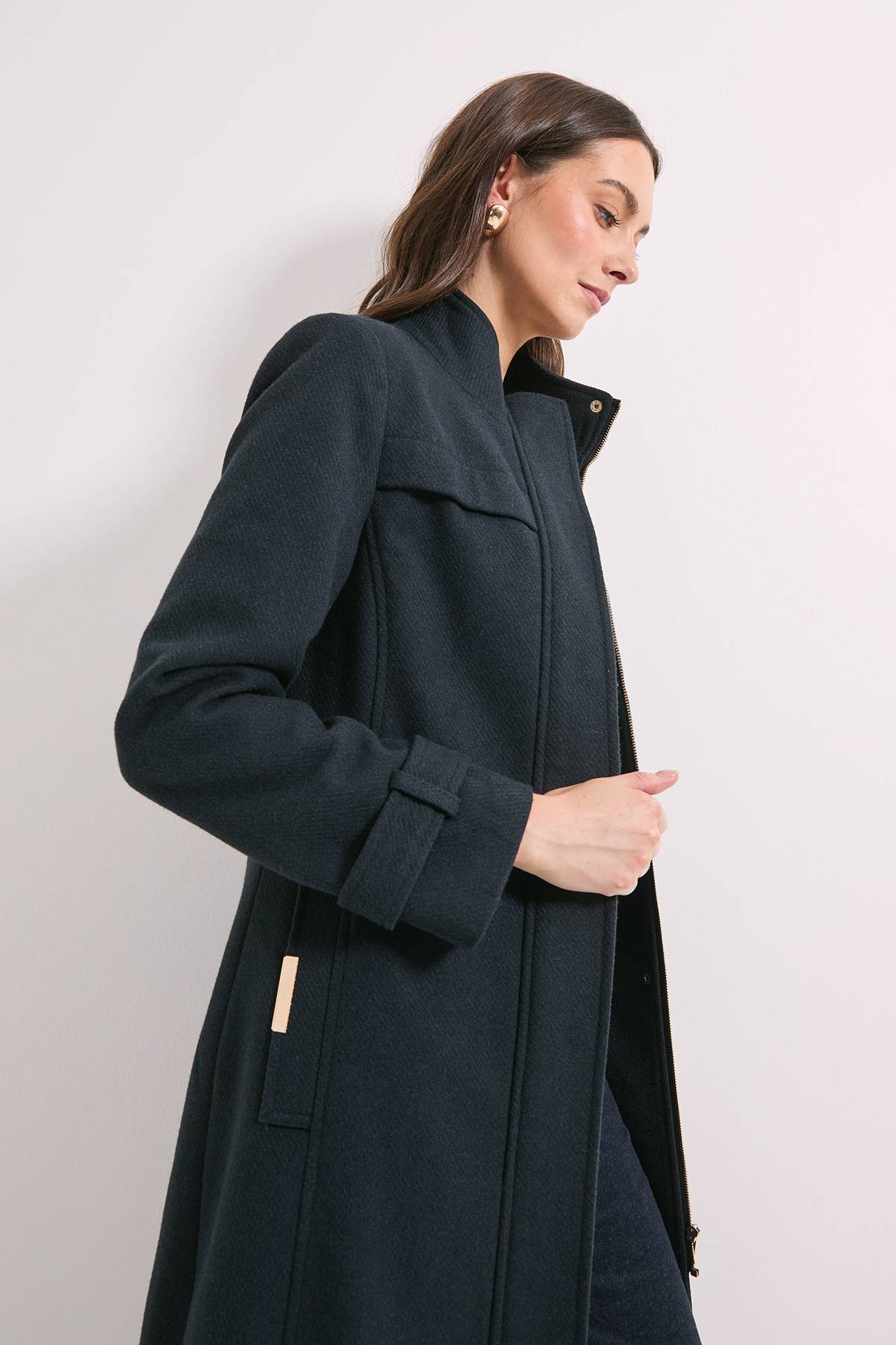 Wallis Manteau Col Montant Principles by Wallis