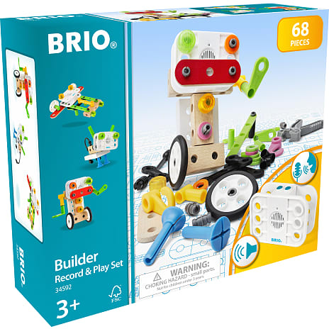 BRIO 34592 Builder legesæt med optager og afspiller