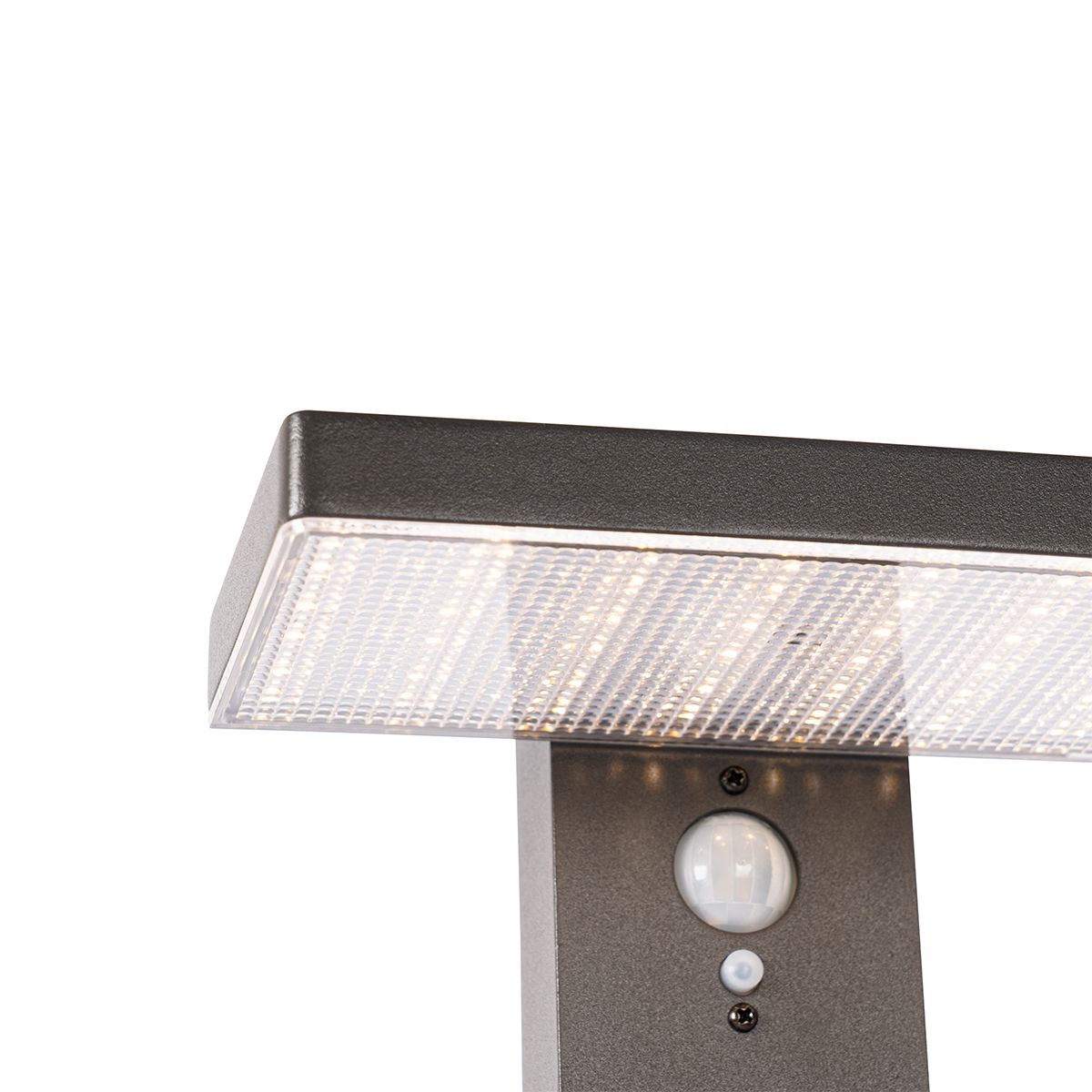 Staande buitenpaal donkergrijs 80 cm incl. LED en dimlicht op solar - Sunnie