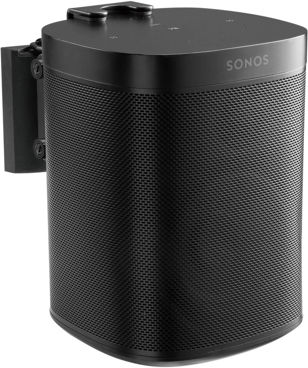 NorStone support mural Noir pour Sonos One Supports pour enceintes