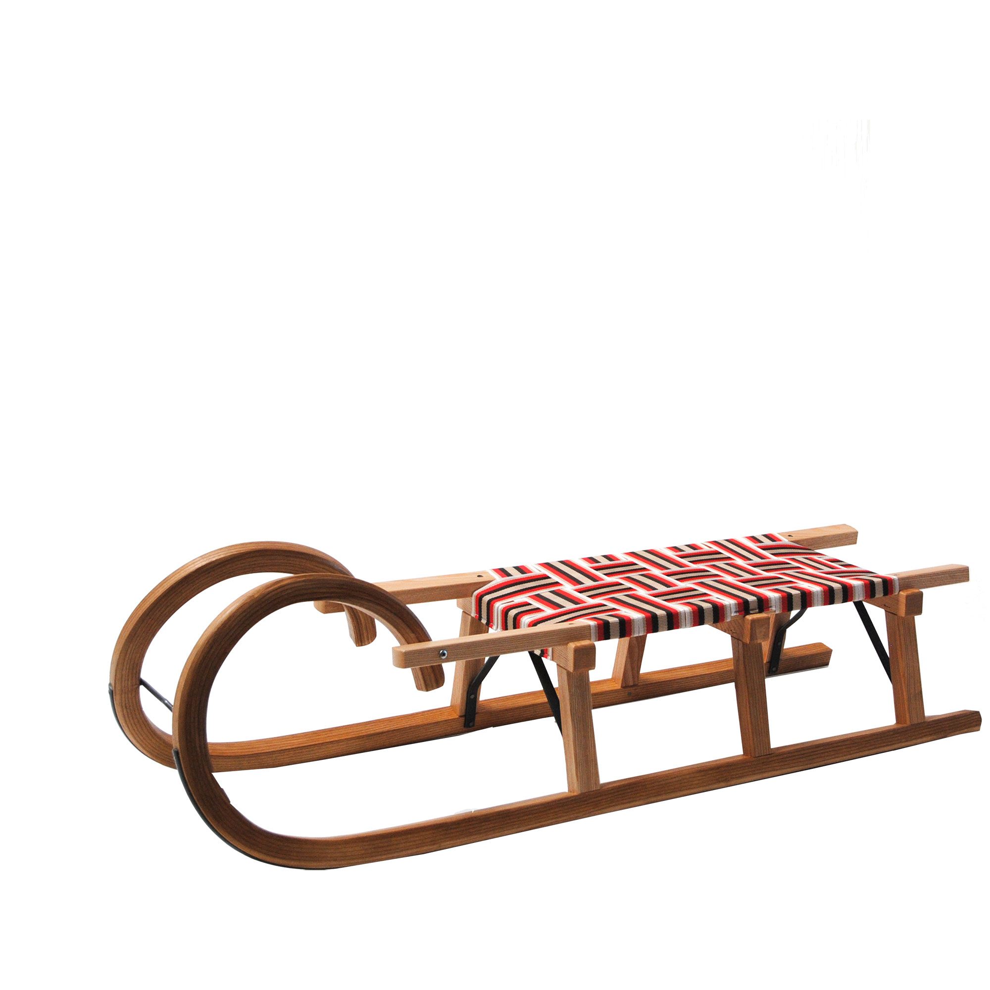 Gloco Gebirgsrodel Esche mit Lattensitz 115cm rot