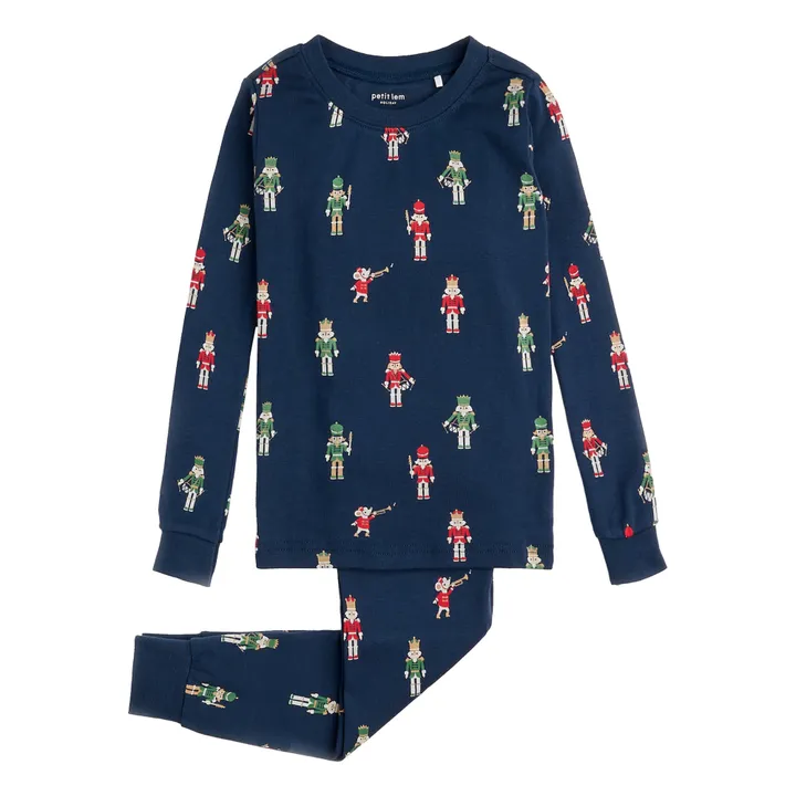 Petit Lem Pyjama Coton Bio Casse-Noisette | Bleu marine