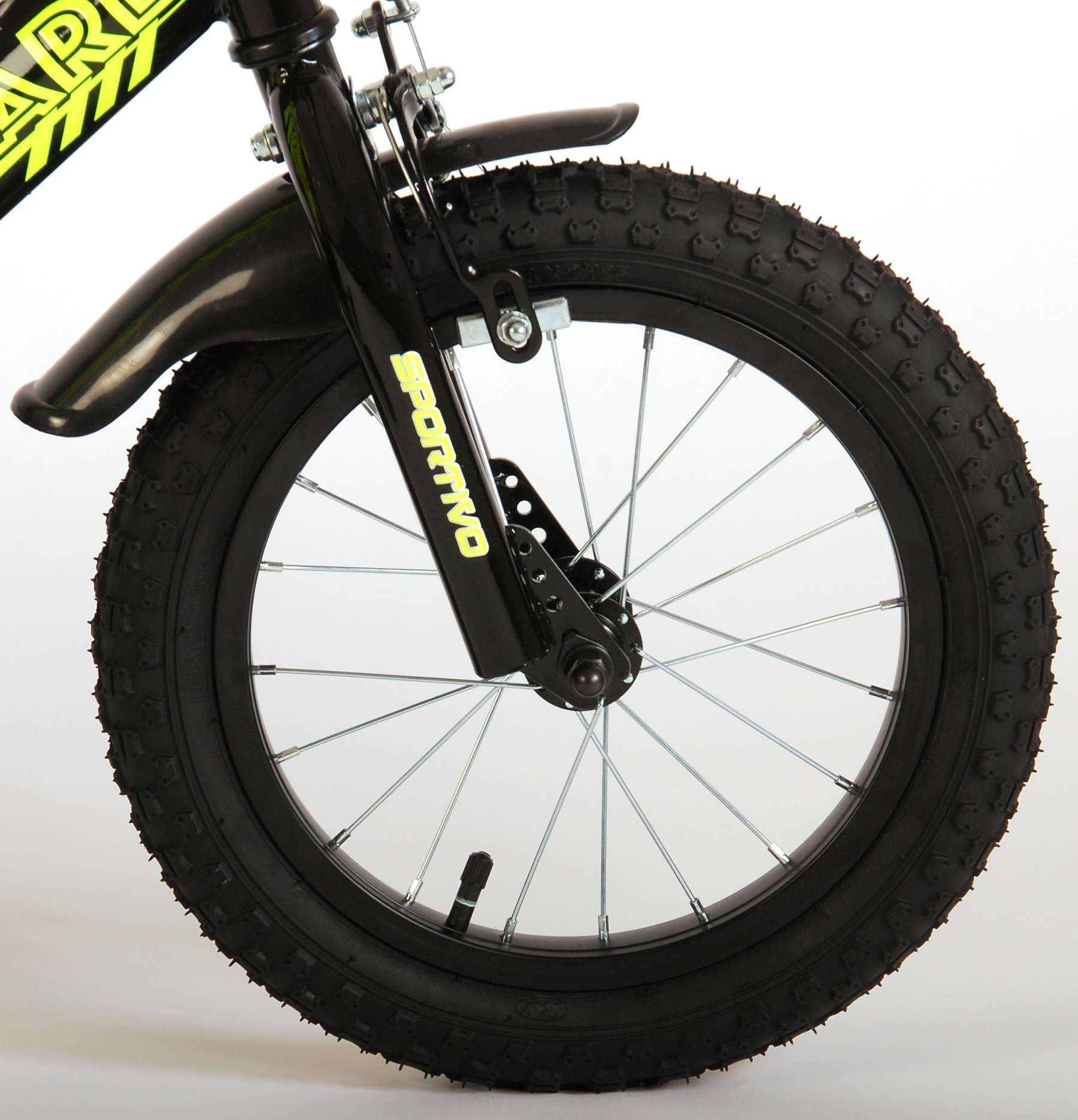 TPFSports Sportivo Kinderfahrrad - Jungen - 14 Zoll - 2 Handbremsen - Neon Orange