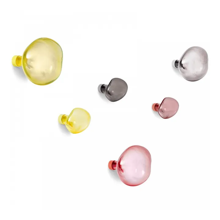 Petite friture Patère en verre Bubble petite | Gris
