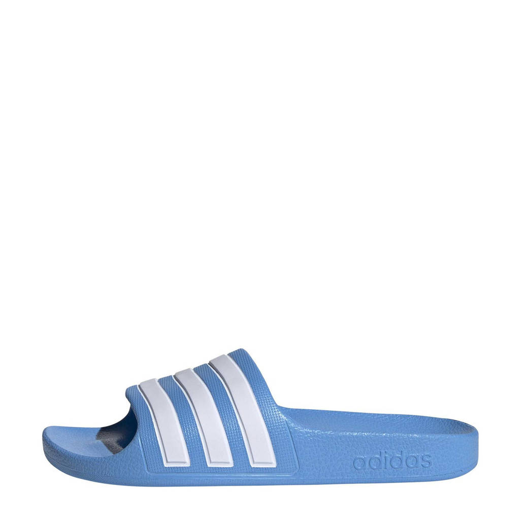 adidas Adilette Aquaslipper blauw/wit