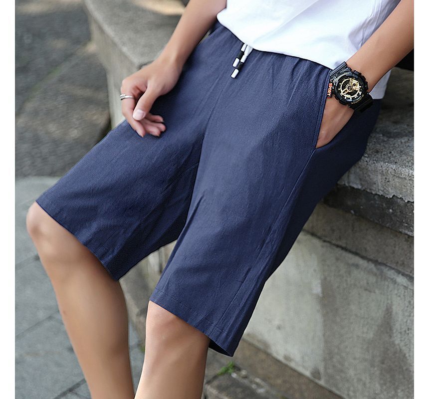 Aozora - Mid Rise Plain Shorts