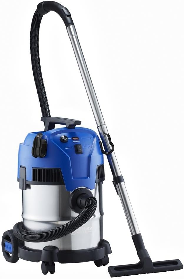 Nilfisk Multi II 22L INOX Nass Trockensauger - Staubsauger für Werkstatt, Haus, Garten und Auto (1200 W)